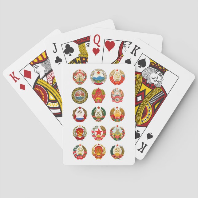 Republics of the Soviet Union Poker Cards (Back)