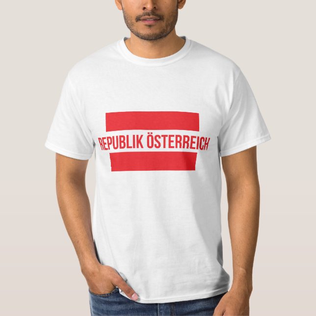 Republik Österreich Austria flag t-shirt (Front)