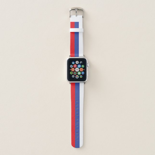 Republika Srpska Flag Apple Watch Band (Front)