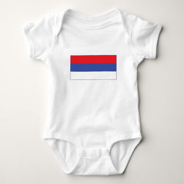 Republika Srpska Flag Baby Bodysuit (Front)