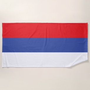 Republika Srpska Flag Beach Towel