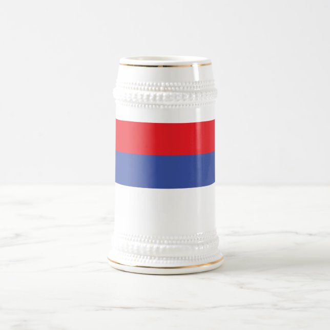 Republika Srpska Flag Beer Stein (Center)