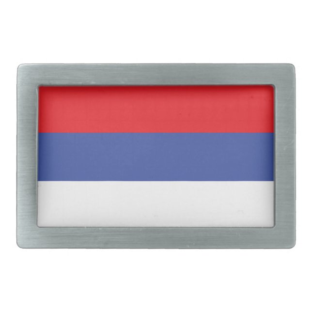 Republika Srpska Flag Belt Buckle (Front)