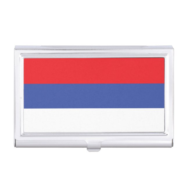 Republika Srpska Flag Business Card Case (Front)
