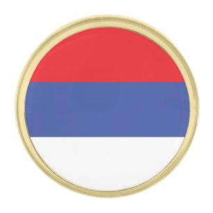 Republika Srpska Flag Gold Finish Lapel Pin