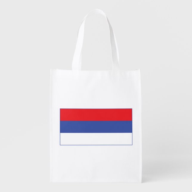 Republika Srpska Flag Grocery Bag (Front)