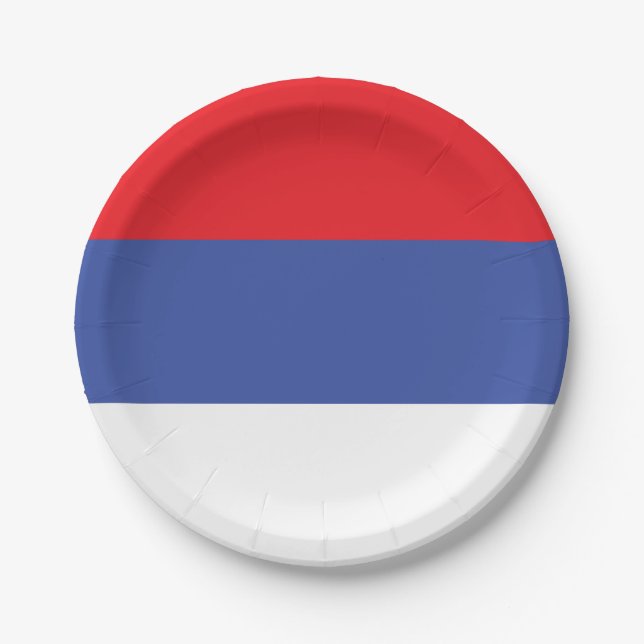 Republika Srpska Flag Paper Plates (Front)