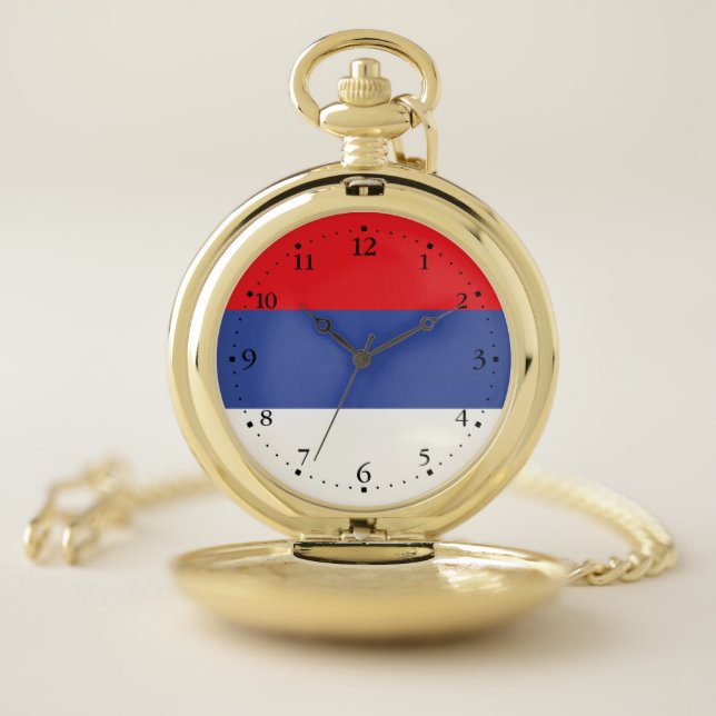 Republika Srpska Flag Pocket Watch (Inside)