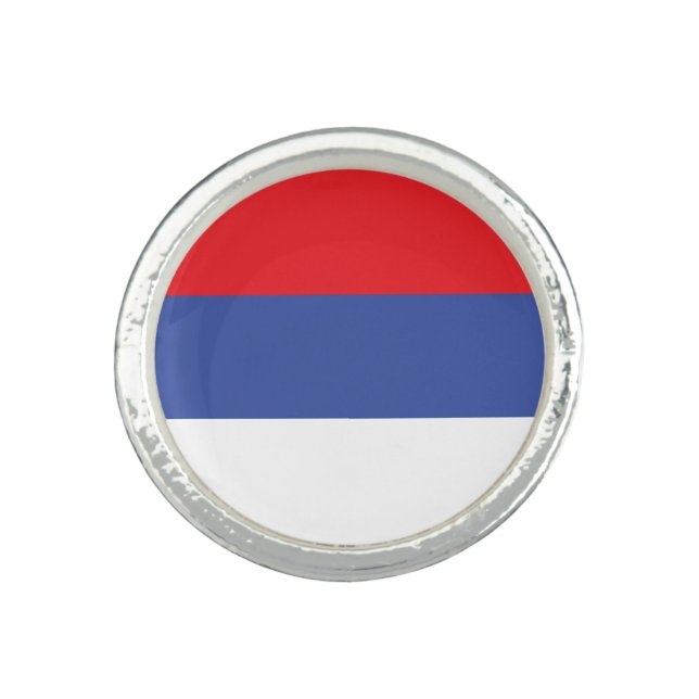 Republika Srpska Flag Ring (Front)