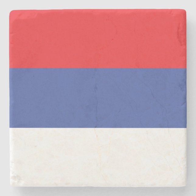 Republika Srpska Flag Stone Coaster (Front)