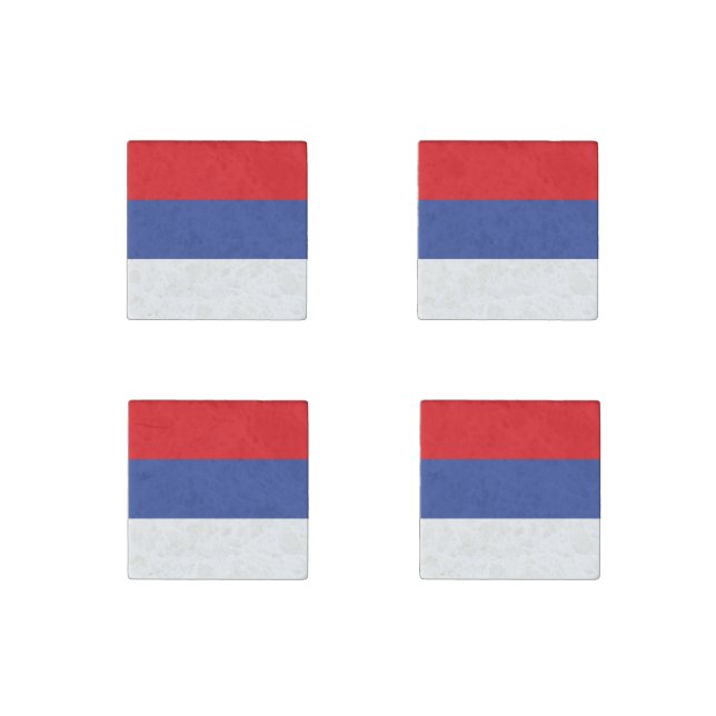 Republika Srpska Flag Stone Magnet (Front)