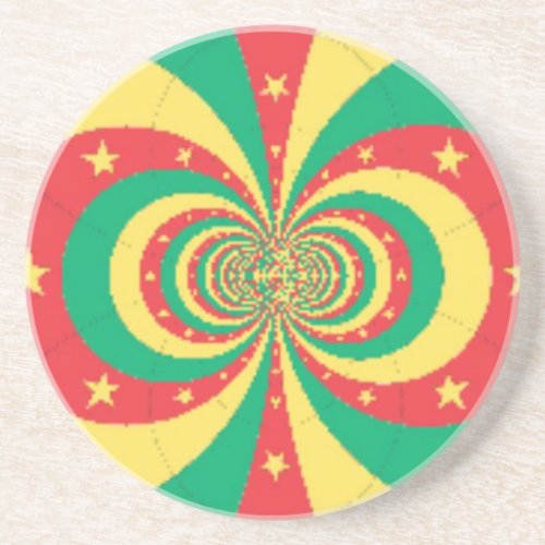 Rpublique du Cameroun five_pointed star Coaster