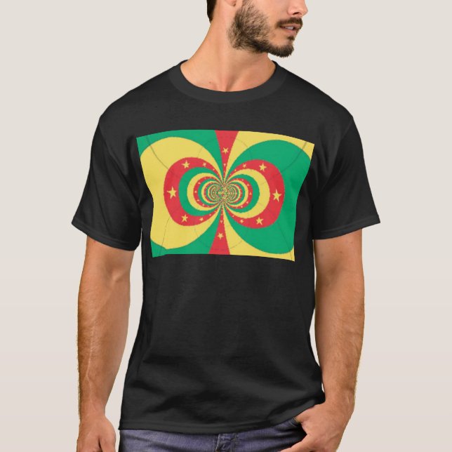 République du Cameroun five-pointed star design  T-Shirt (Front)