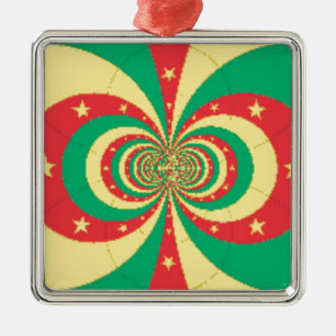 République du Cameroun five-pointed star Metal Ornament