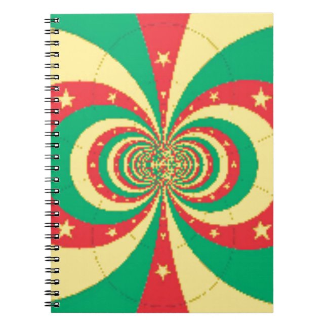 République du Cameroun five-pointed star Notebook (Front)