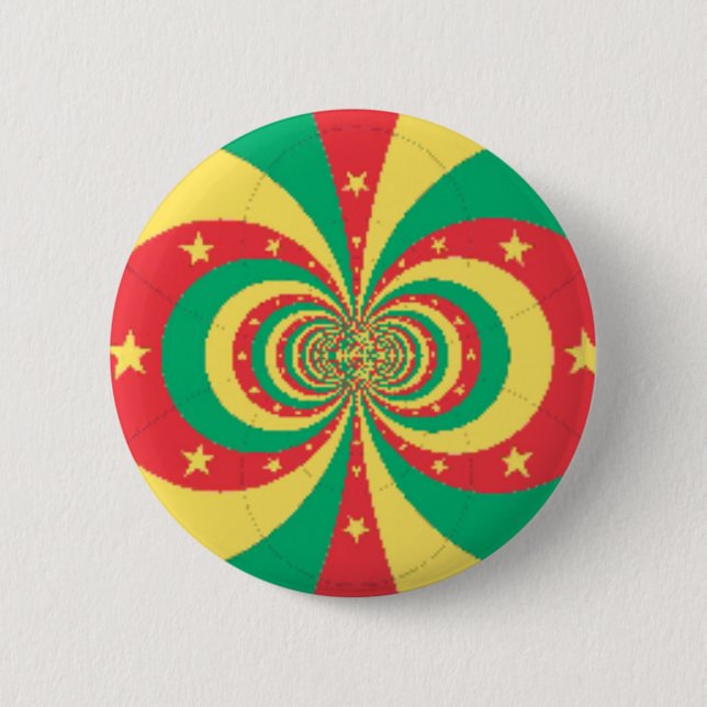 République du Cameroun five-pointed star Pinback Button (Front)