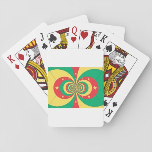 Rpublique du Cameroun five_pointed star Playing Cards