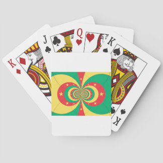 République du Cameroun five-pointed star Poker Cards