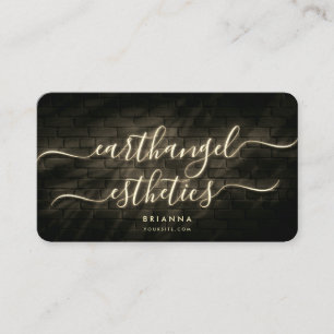 Request: Earthangel Esthetics Glow Script Business Card