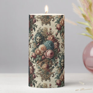 Requiem Rhapsody – Gothic Altar in Tapestry Pillar Candle