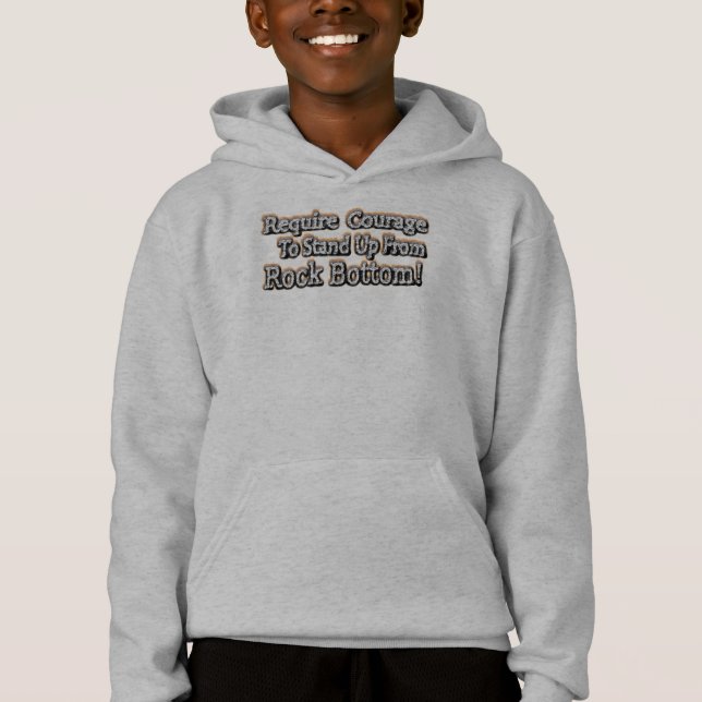 "Require Courage" Cute Design. Buy Now Hoodie (Front)