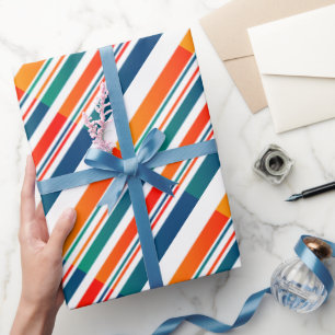 Rero Vintage Funky Colors 70s 80s Wrapping Paper