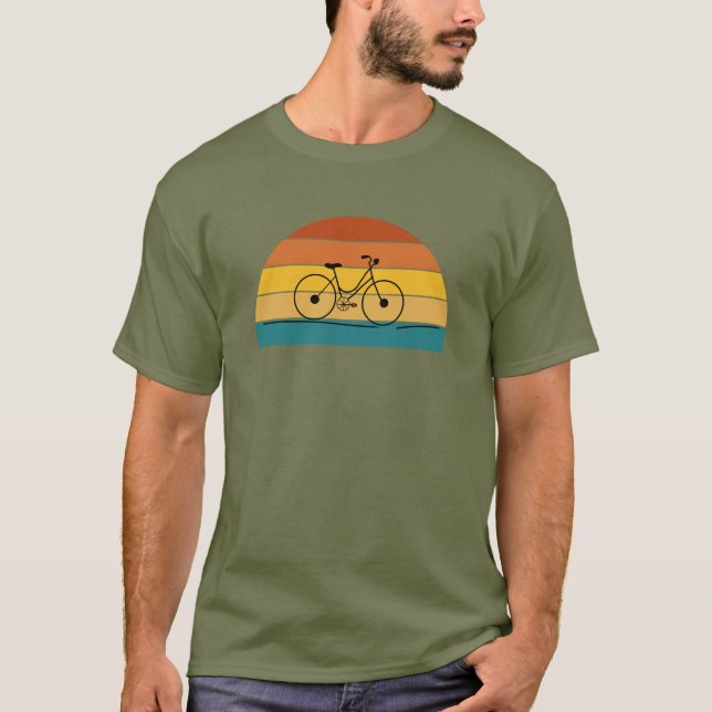 rerto bike sunset T-Shirt (Front)