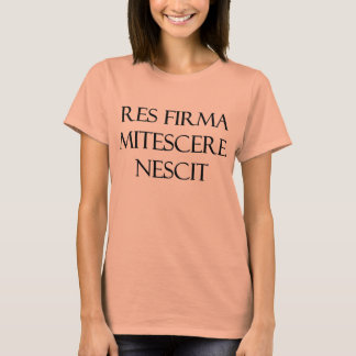 Res Firma Mitescere Nescit Ladies Burnout T-Shirt