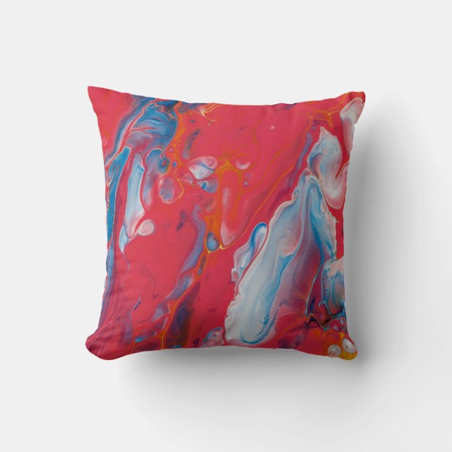 Res Marble PatternThrow Pillow (Front)