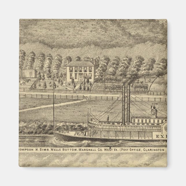 Res of the late Thompson H Sims Magnet (Front)