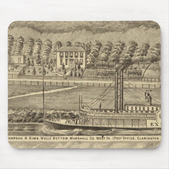 Res of the late Thompson H Sims Mouse Pad (Front)