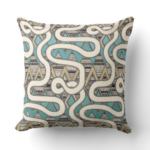 RESA aqua Throw Pillow