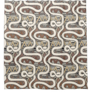 RESA mocha Shower Curtain