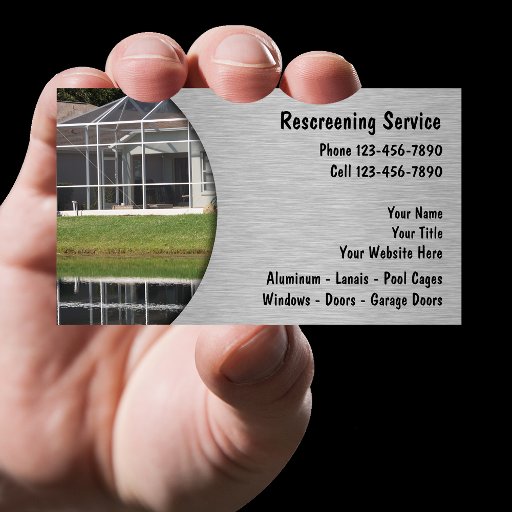 Customizable Rescreening Business Cards