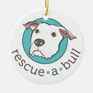 Rescue-a-bull ornament