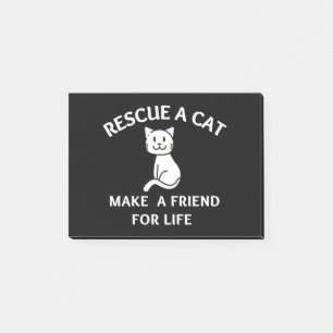Rescue A Cat Make A Friend For Life Post-it Notes