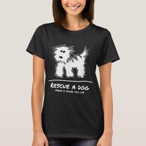 Rescue a Dog Dont Shop Adopt Animal Lover T_Shirt