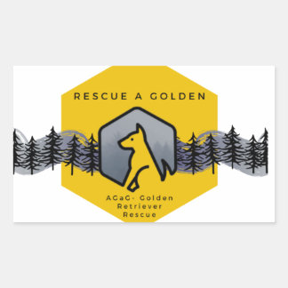 "Rescue a Golden" AGaG Sticker