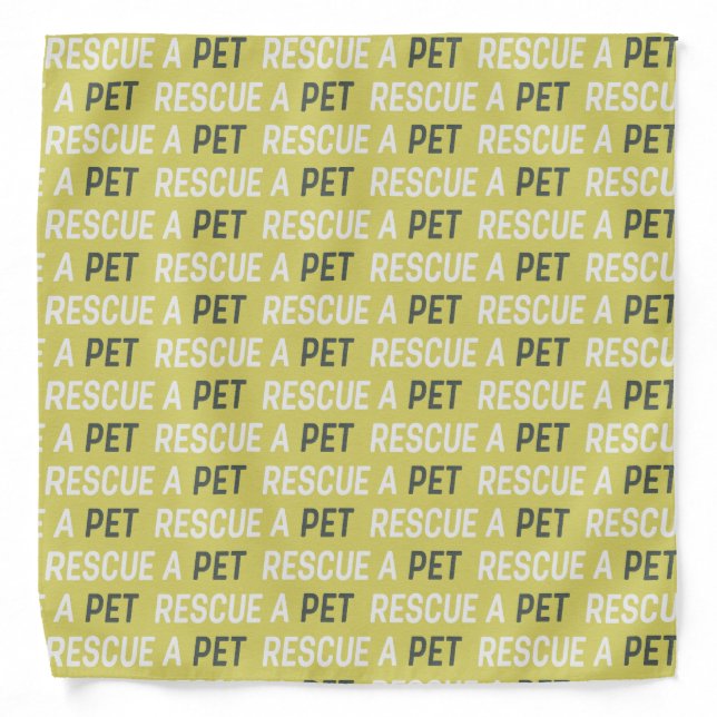 Rescue A Pet Bandana (Front)