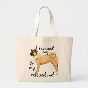 Rescue Akita Large Tote Bag