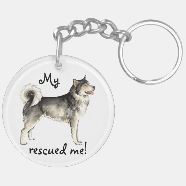 Rescue Alaskan Malemute Keychain (Back Left)
