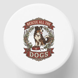 Rescue All Dogs Dog Floral Wreath Ribbon_1 Mini Candle Favors