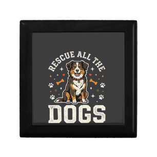 Rescue All The Dogs Vintage Dog Gift Box