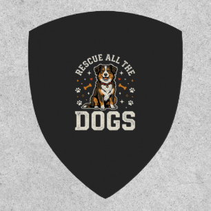 Rescue All The Dogs Vintage Dog Patch