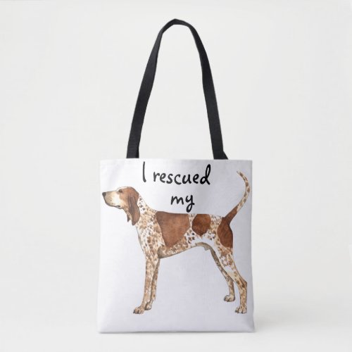 Rescue American English Coonhound Tote Bag