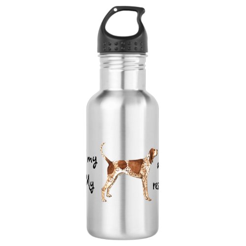 Rescue American English Coonhound Water Bottle