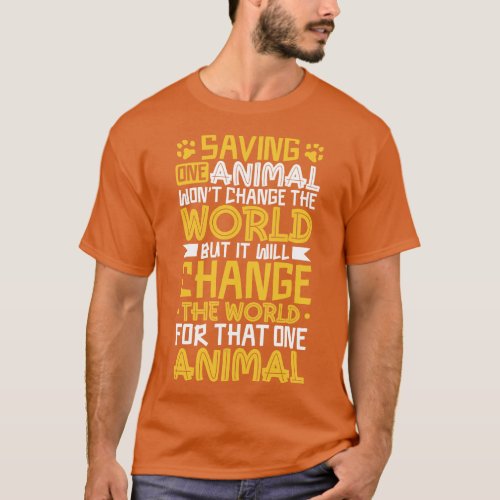 Rescue animals Animal shelter worker T_Shirt