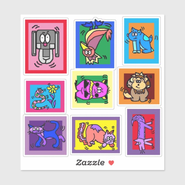 Rescue Animals Art Sticker (Sheet)