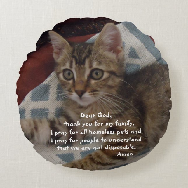 Rescue Animals Round Pillow (Front)