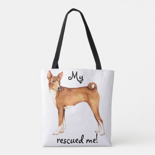 Rescue Basenji Tote Bag